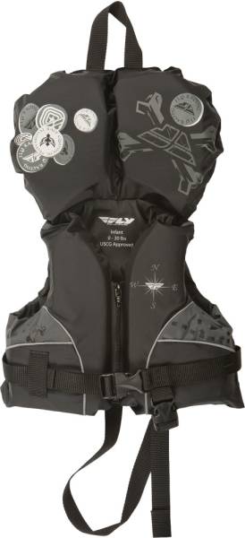 FLY RACING - FLY VEST NYLON BLACK/GREY INFANT - Image 1