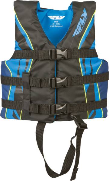 FLY RACING - FLY VEST NYLON BLACK/BLUE CHILD - Image 1