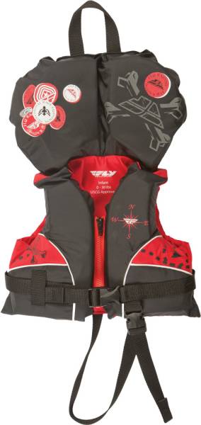 FLY RACING - FLY VEST NYLON BLACK/RED INFANT - Image 1