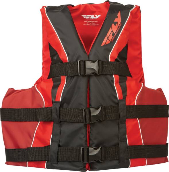 FLY RACING - FLY VEST NYLON BLACK/RED 3X - Image 1