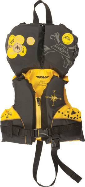 FLY RACING - FLY VEST NYLON BLACK/YELLOW INFANT - Image 1