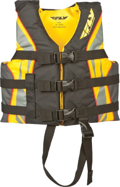 FLY RACING - FLY VEST NYLON BLACK/YELLOW CHILD - Image 1