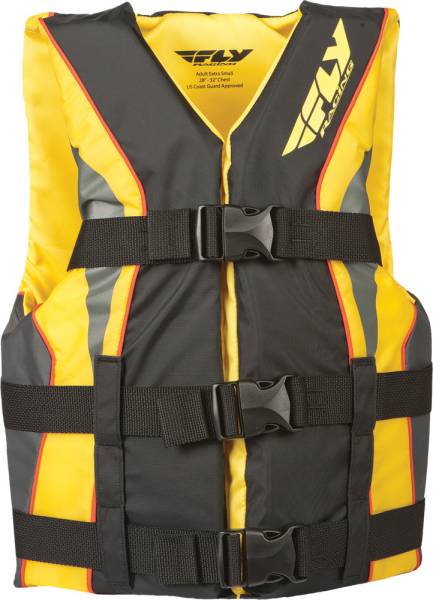 FLY RACING - FLY VEST NYLON BLACK/YELLOW XS - Image 1