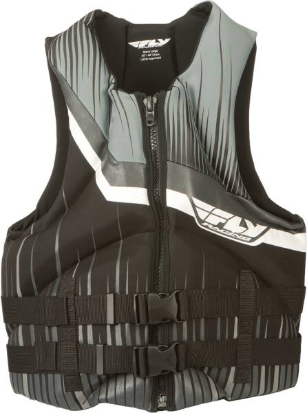 FLY RACING - NEOPRENE LIFE VEST BLACK/GREY XS - Image 1