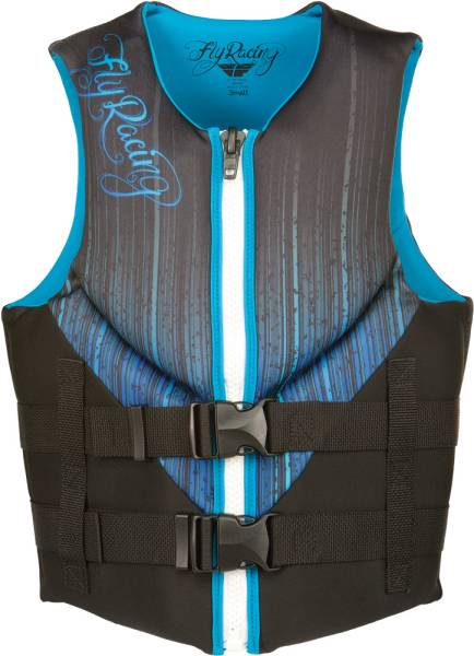 FLY RACING - NEOPRENE LIFE VEST LADIES BLACK/BLUE XS - Image 1