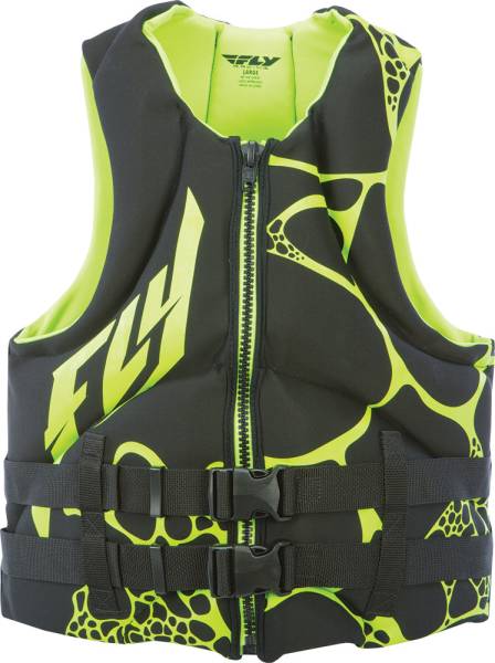 FLY RACING - NEOPRENE VEST BLACK/GREEN XS - Image 1