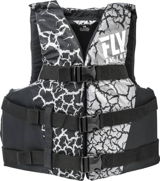 FLY RACING - NYLON LIFE JACKET BLACK/GREY SM/MD - Image 1