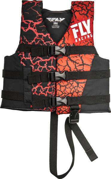 FLY RACING - NYLON LIFE JACKET RED/BLACK CHILD - Image 1