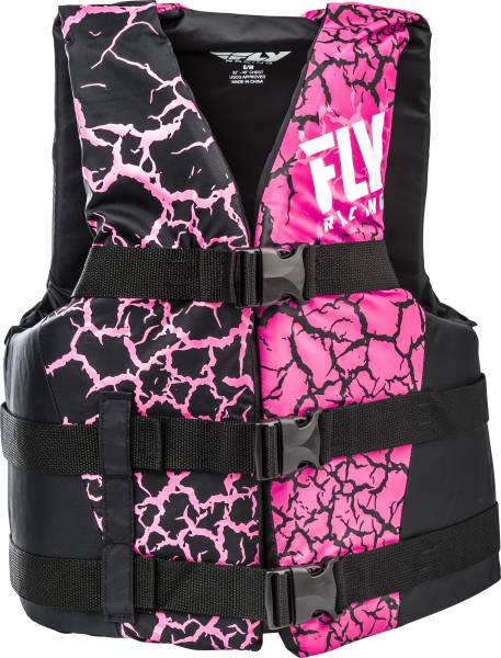 FLY RACING - NYLON LIFE JACKET PINK/BLACK XS - Image 1