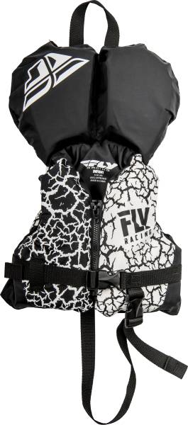 FLY RACING - NYLON LIFE JACKET BLACK/WHITE INFANT - Image 1