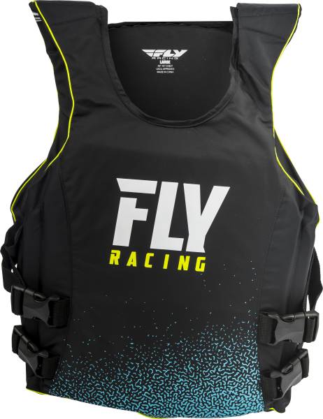 FLY RACING - NYLON LIFE JACKET PULLOVER BLACK/BLUE SM - Image 1