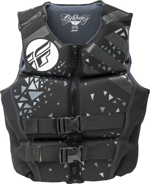 FLY RACING - WOMENS NEOPRENE LIFE JACKET BLACK/GREY XS - Image 1