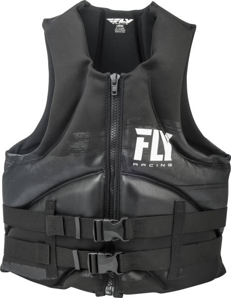 FLY RACING - MENS NEOPRENE LIFE JACKET BLACK SM - Image 1