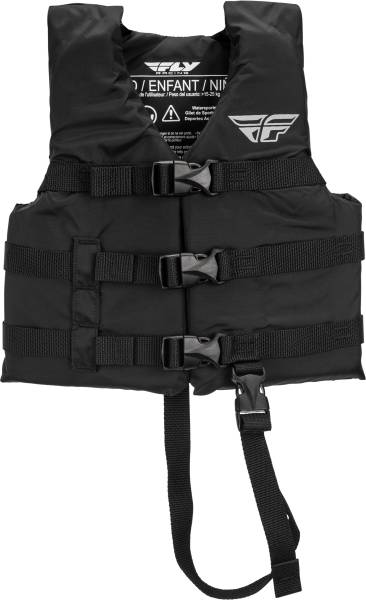 FLY RACING - CHILD NYLON VEST BLACK - Image 1