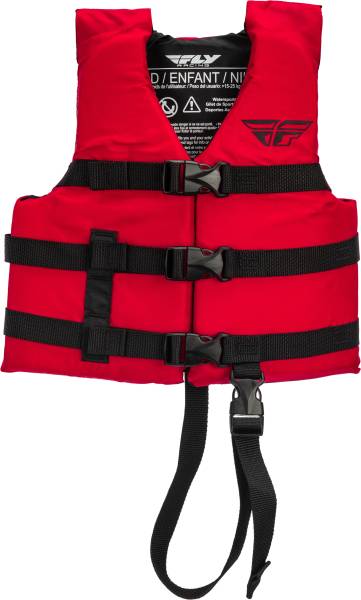 FLY RACING - CHILD NYLON VEST RED - Image 1