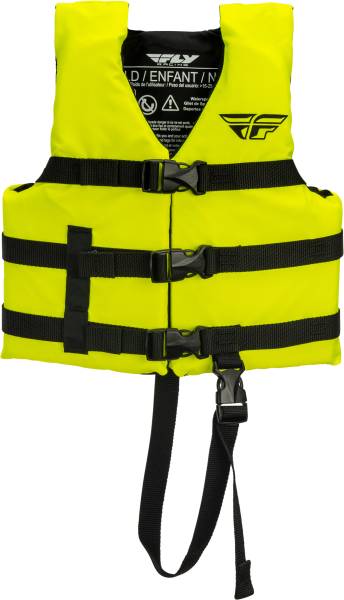 FLY RACING - CHILD NYLON VEST NEON YELLOW - Image 1