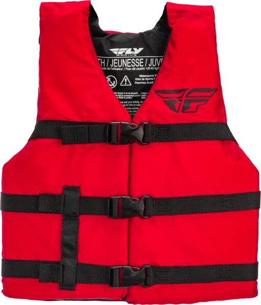 FLY RACING - YOUTH NYLON VEST RED - Image 1