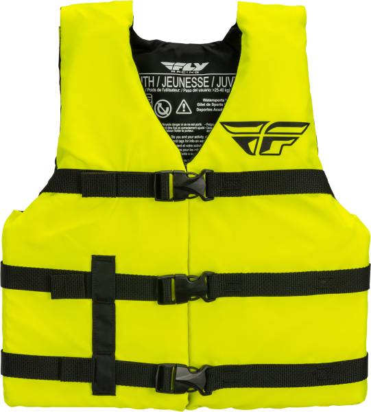 FLY RACING - YOUTH NYLON VEST NEON YELLOW - Image 1