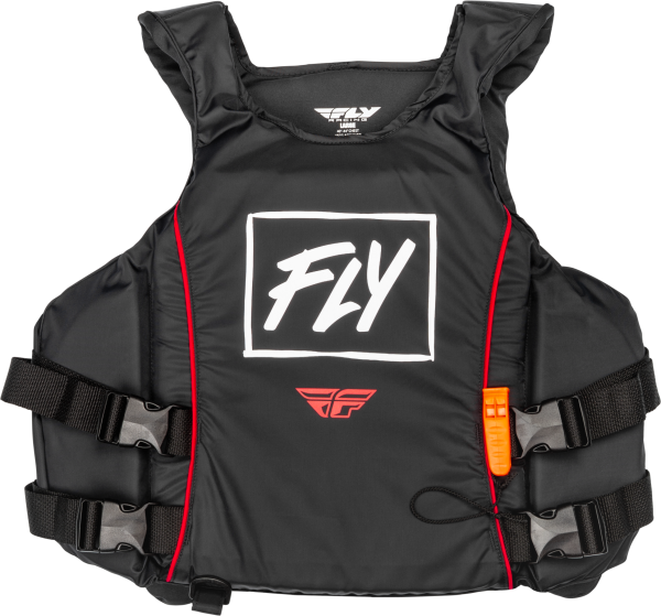 FLY RACING - PULLOVER FLOTATION VEST BLACK/WHITE/RED LG - Image 1