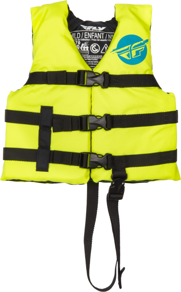 FLY RACING - CHILD FLOTATION VEST HI-VIS/BLUE - Image 1