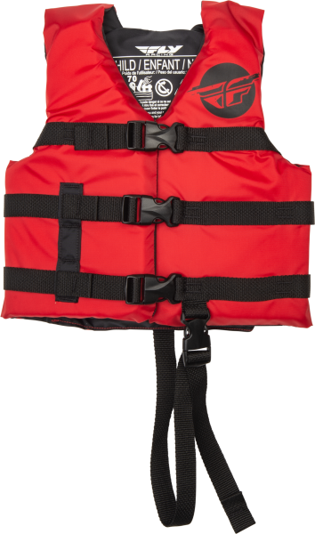 FLY RACING - CHILD FLOTATION VEST RED/BLACK - Image 1