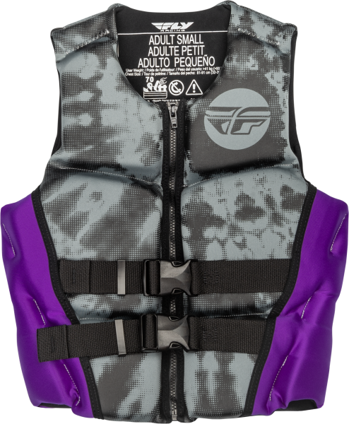 FLY RACING - WMN'S NEOPRENE FLOTATION VEST PURPLE/GREY/BLACK LG - Image 1