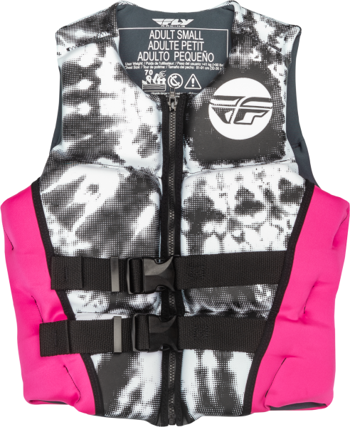 FLY RACING - WMN'S NEOPRENE FLOTATION VEST NEON PINK/WHITE/BLACK LG - Image 1