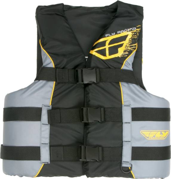 FLY RACING - FLY VEST BLK/YEL XS - Image 1