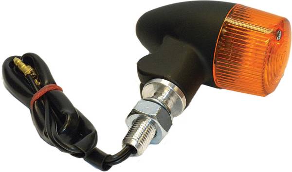 K&S - TURN SIGNAL STYLE 2 BLACK W/AMBER LENS - Image 1