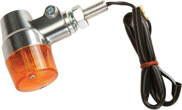 K&S - TURN SIGNAL STYLE 3 CHROME W/AMBER LENS - Image 1