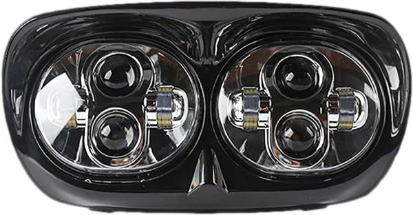 PATHFINDER - ROAD GLIDE LED HEADLIGHT `04-13 BLACK - Image 1