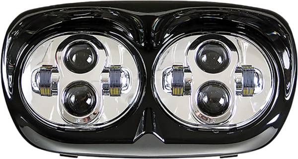 PATHFINDER - ROAD GLIDE LED HEADLIGHT `98-13 CHROME - Image 1