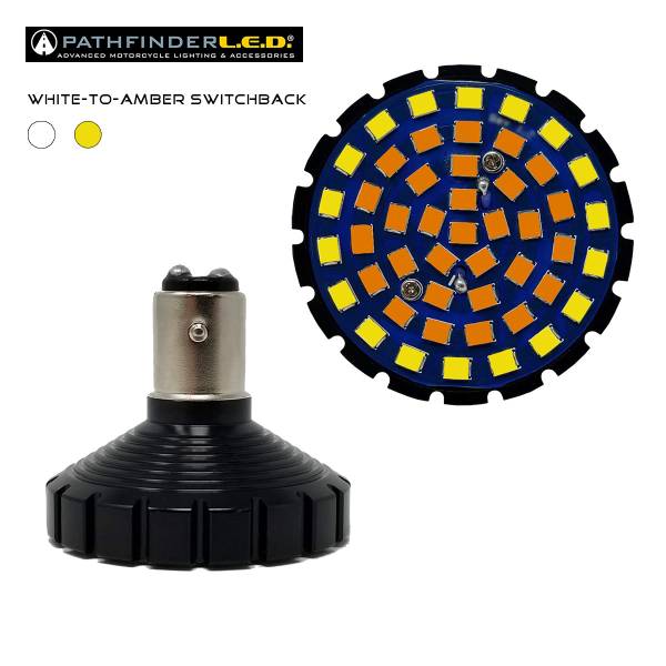 PATHFINDER - BULLET ULTRA BRIGHT LED WHITE/AMBER 1157 STYLE - Image 1