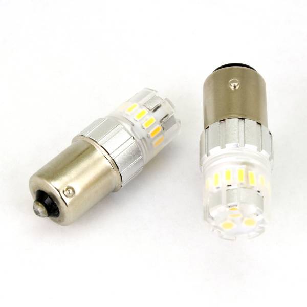 CYRON - LED BULB 1156 RED PAIR 6W/BULB SMD OMNI DIRECTIONAL - Image 1