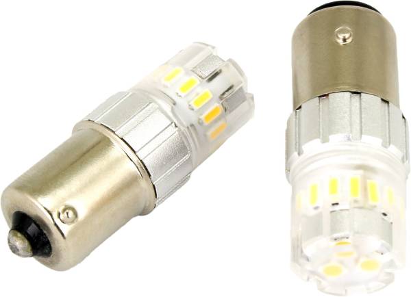 CYRON - LED BAU15S PY21W WHT PAIR SINGLE CONTACT OFFSET PIN - Image 1