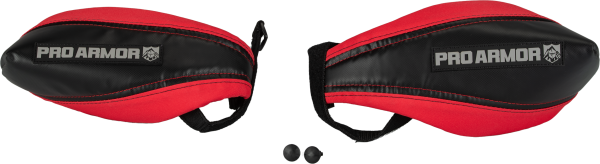 PRO ARMOR - HAND GUARDS BLK/RED - Image 1