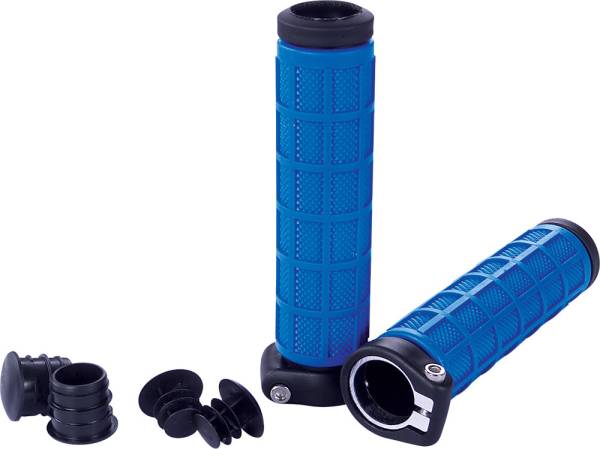 FLY RACING - GRIP-LOCK GRIPS BLACK/BLUE - Image 1