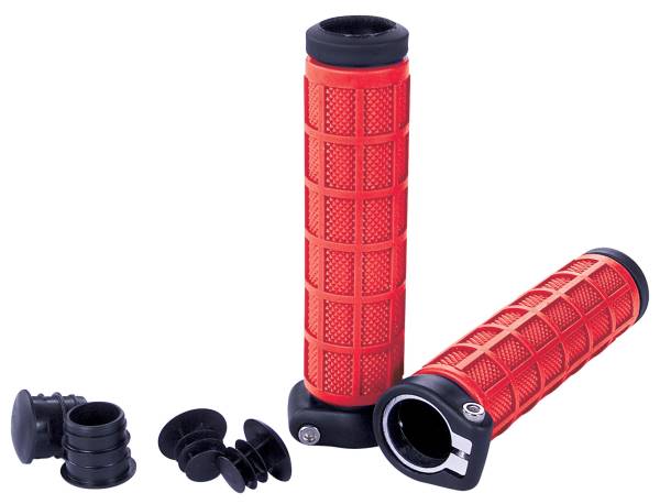 FLY RACING - GRIP-LOCK GRIPS BLACK/RED - Image 1