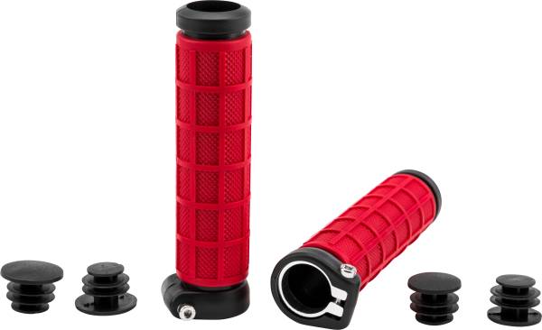 FLY RACING - GRIP-LOCK GRIPS RED/BLACK - Image 1