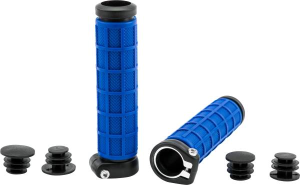 FIRE POWER - GRIP-LOCK GRIPS BLUE/BLACK - Image 1