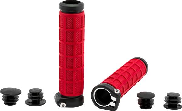 FIRE POWER - GRIP-LOCK GRIPS RED/BLACK - Image 1