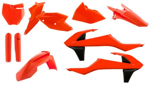 ACERBIS - FULL PLASTIC KIT FLUORESCENT ORANGE - Image 1