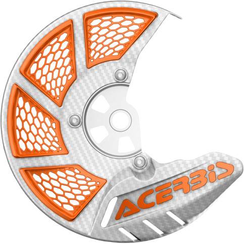 ACERBIS - X-BRAKE VENTED WHITE/ORANGE - Image 1