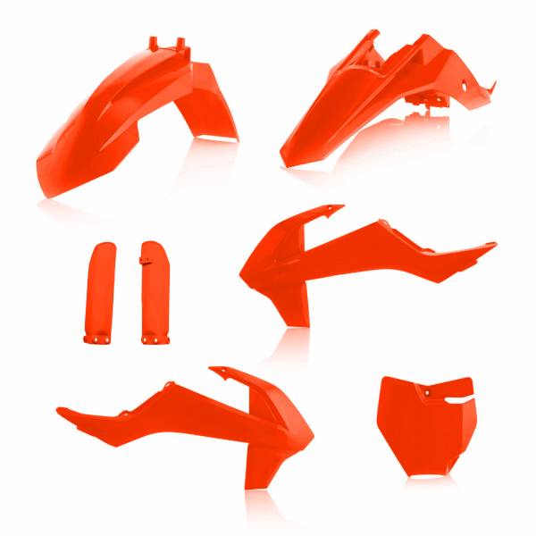 ACERBIS - FULL PLASTIC KIT FLUORESCENT ORANGE - Image 1