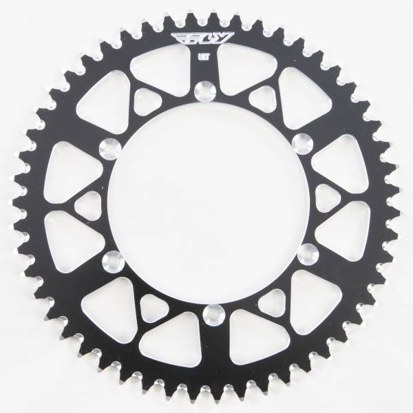 FLY RACING - REAR SPROCKET ALUMINUM 51T-520 BLK KAW/SUZ - Image 1