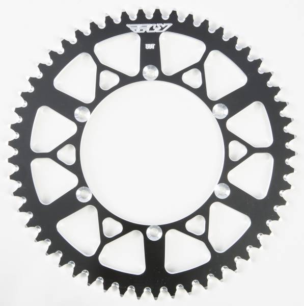 FLY RACING - REAR SPROCKET ALUMINUM 53T-520 BLK KAW/SUZ - Image 1