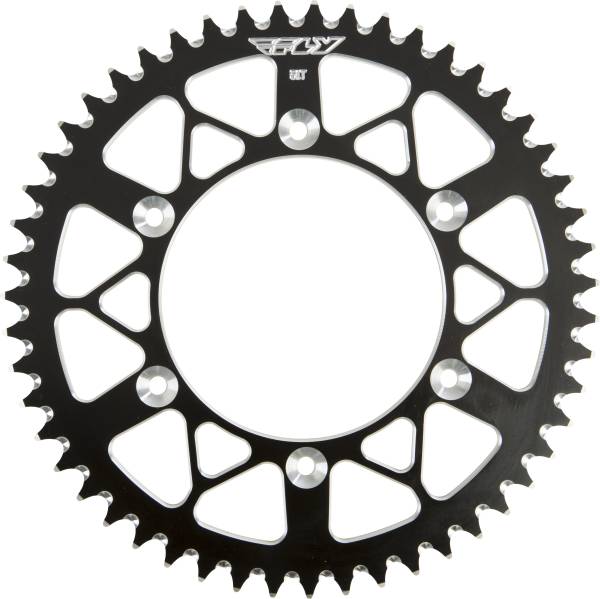 FLY RACING - REAR SPROCKET ALUMINUM 51T-520 BLK HUSQ/KTM - Image 1