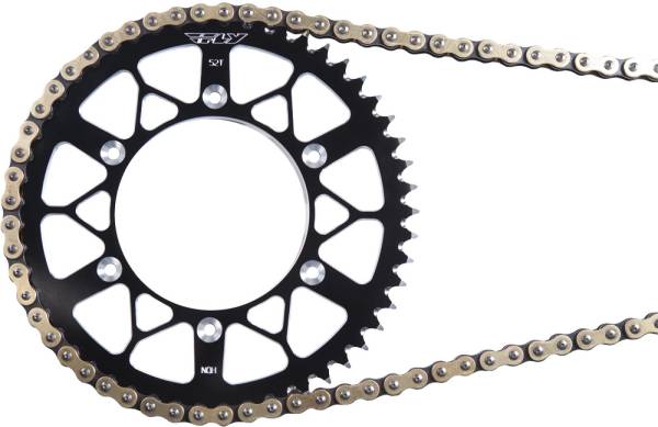 FLY RACING - 520-120 RACING X-RING CHAIN GOLD - Image 1