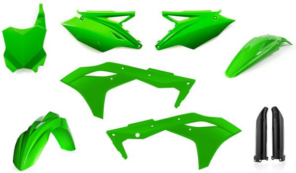 ACERBIS - FULL PLASTIC KIT FLUORESCENT GREEN - Image 1