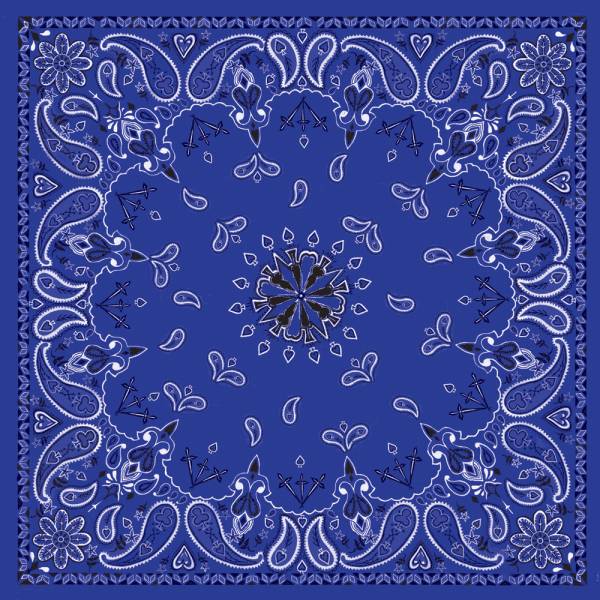 ZAN - BANDANNA NAVY PAISLEY - Image 1